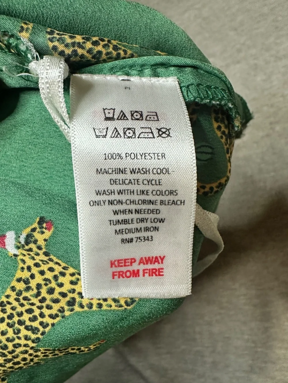 Bouffants and Broken Hearts Christmas Cheetah Pajama Pants Green - Large
